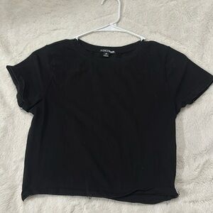 Black crop top
